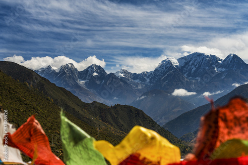 Yading national reserve in Daocheng County, in the southwest of Sichuan Province, China.