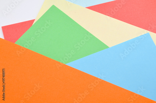 Geometric colourful paper background.