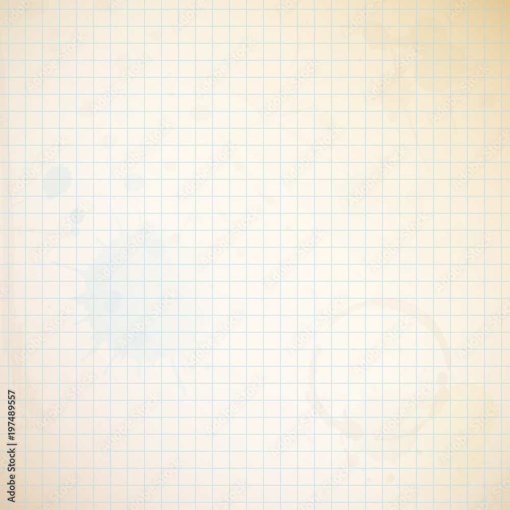 Checked Paper Background Ink- & Coffeeblots Retro Checked Paper Background Ink- & Coffeeblots Retro
