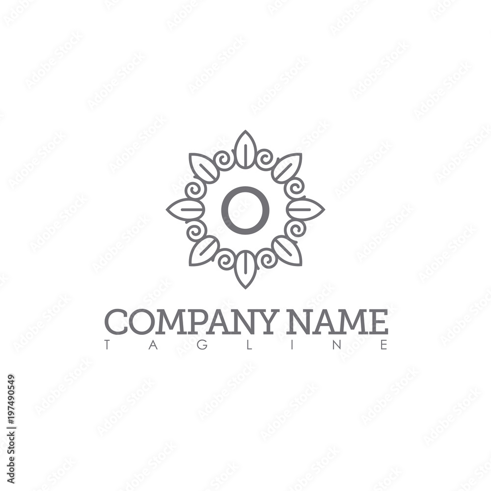 O MODERN LETTER LOGO TEMPLATE O MODERN LETTER LOGO TEMPLATE