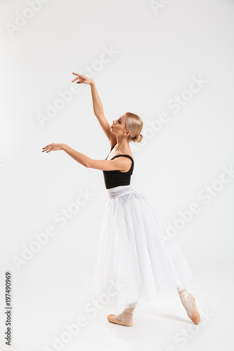 Amazing pretty young woman ballerina