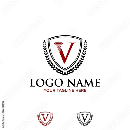 Free Download Law Firm,Law Office, latter V, Lawyer services, Vector logo template - GFXLoad