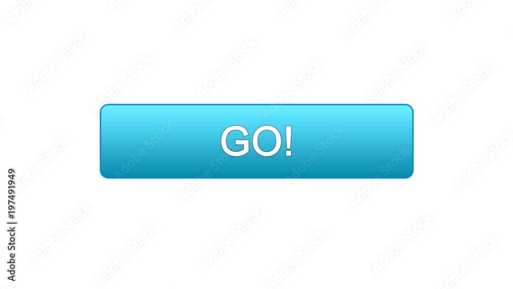 Go web interface button blue color, education development, business site design Go web interface button blue color, education development, business site design