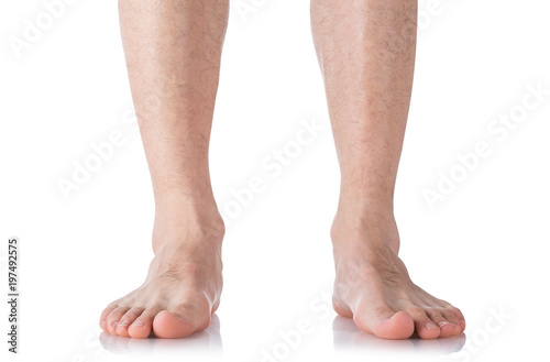 Male foot, heel, feet. Muscle © ddukang
