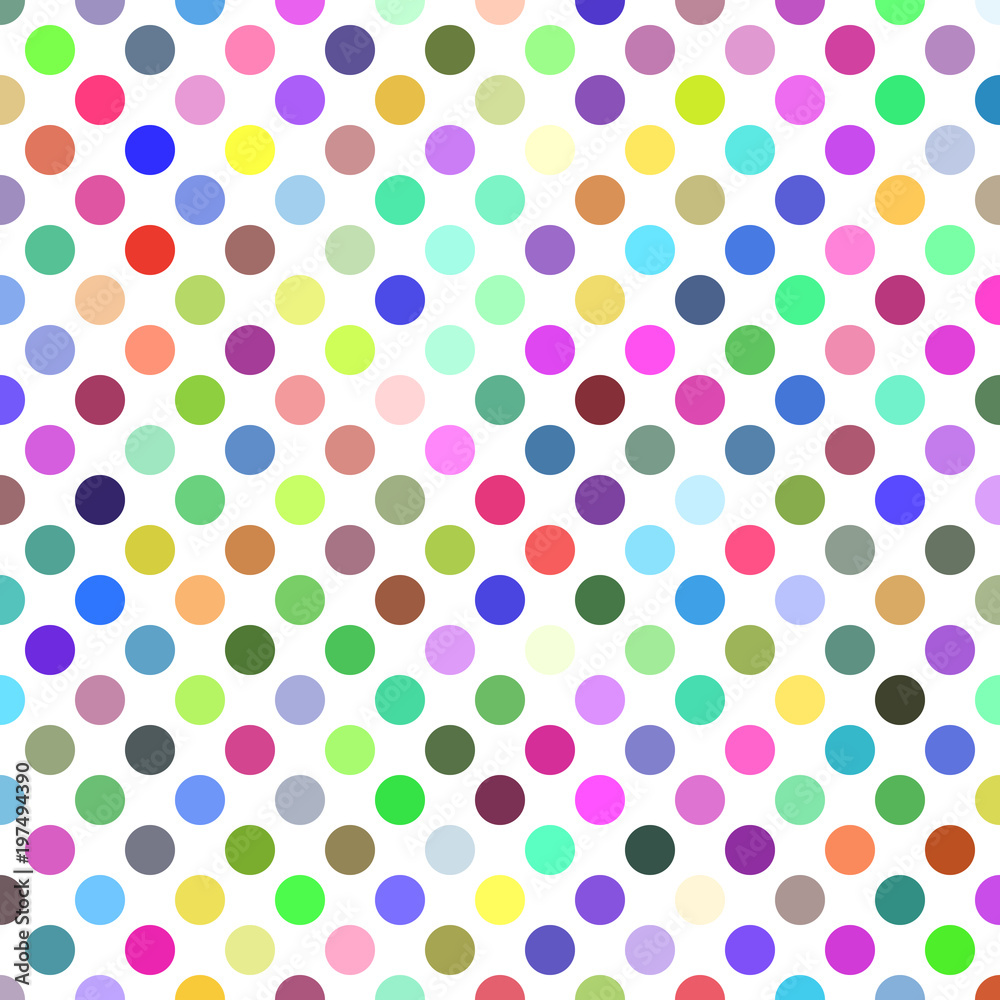 Circle pattern background - abstract geometric vector graphic design from colorful dots