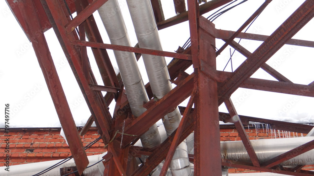 Welded metal construction of the heating main. Welded metal construction of the heating main.
