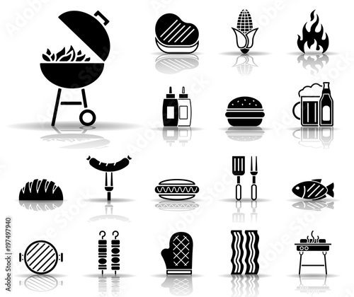 Grillen - Iconset (Schwarz)