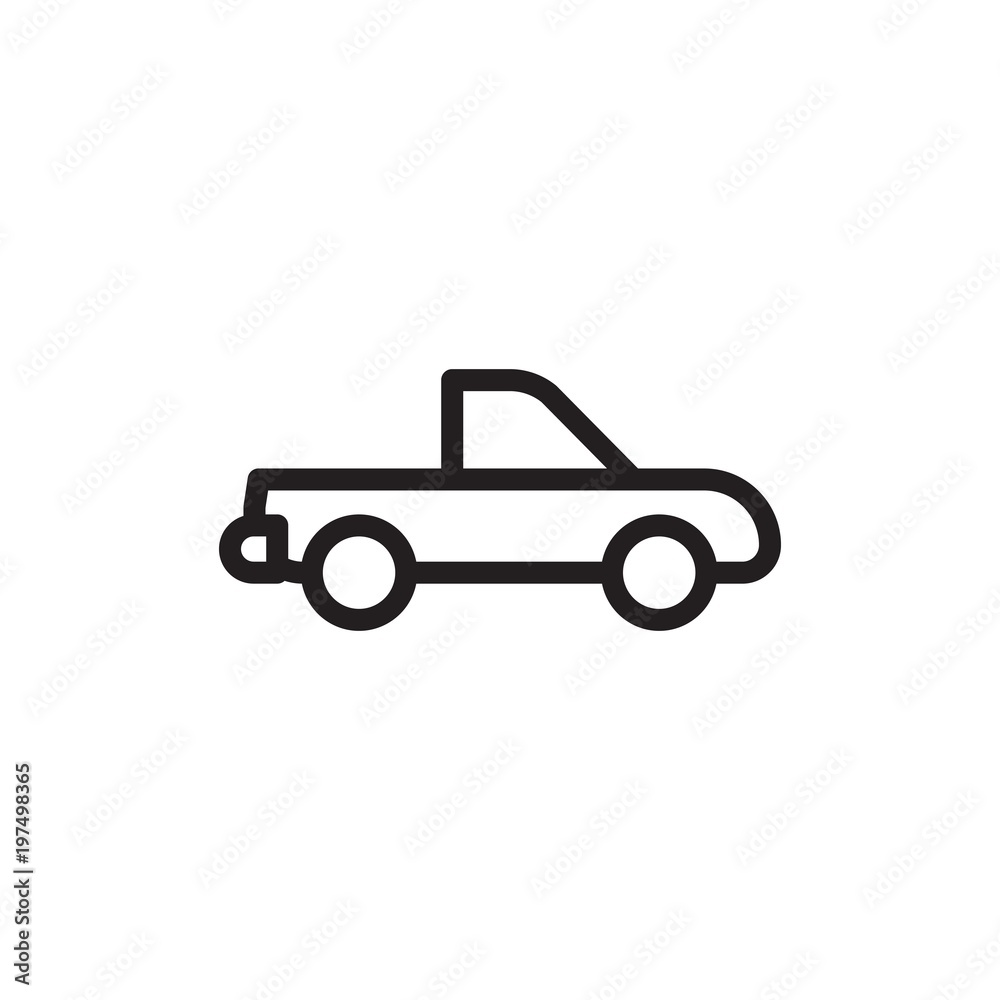 pickup track, delivery truck outlined vector icon. Modern simple isolated sign. Pixel perfect vector illustration for logo, website, mobile app and other designs pickup track, delivery truck outlined vector icon. Modern simple isolated sign. Pixel perfect vector illustration for logo, website, mobile app and other designs