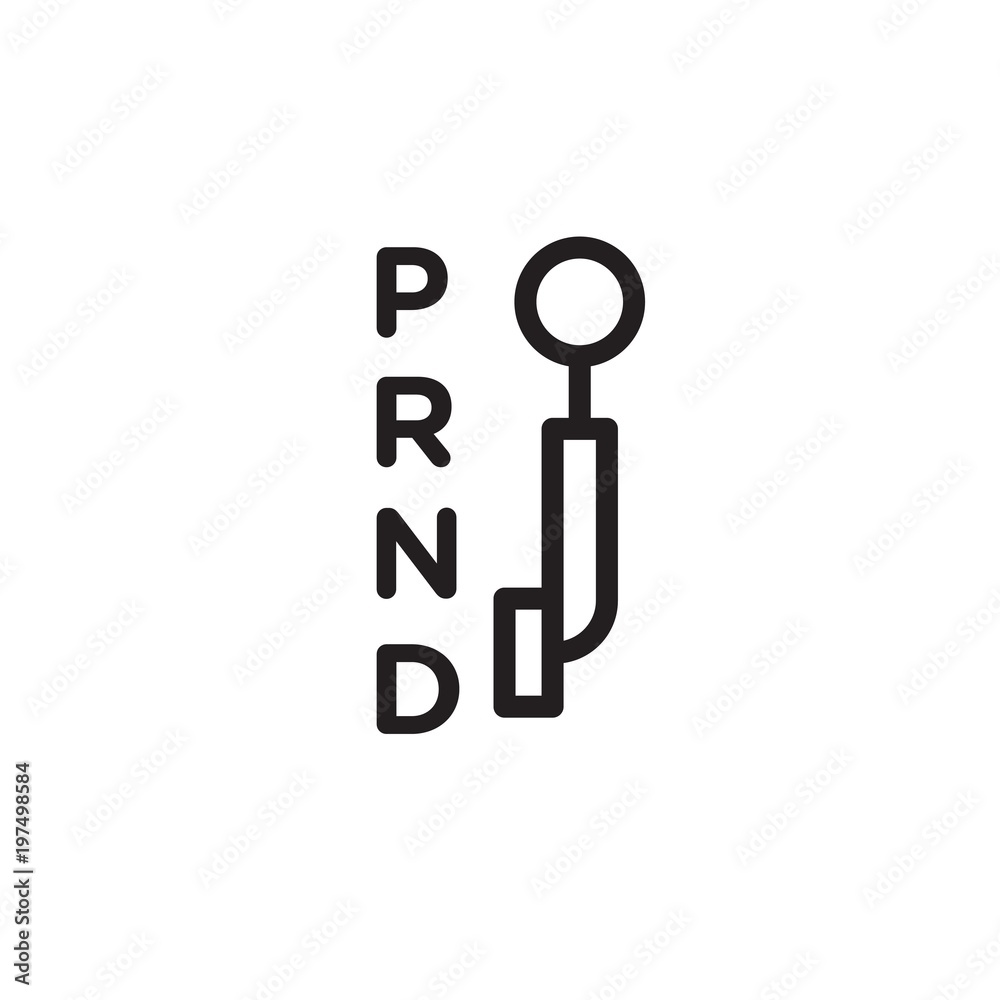 transmission, change speed outlined vector icon. Modern simple isolated sign. Pixel perfect vector  illustration for logo, website, mobile app and other designs