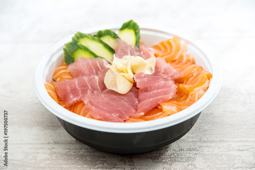 japanese food Mix Sashimi Chirashi Rice Bowl japanese food Mix Sashimi Chirashi Rice Bowl