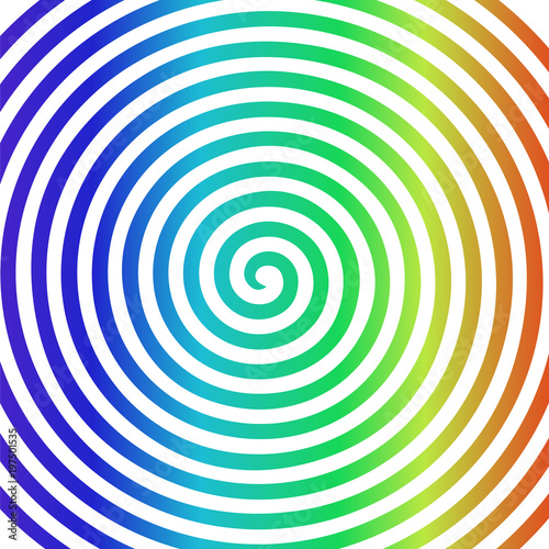 white rainbow round abstract vortex hypnotic spiral wallpaper.