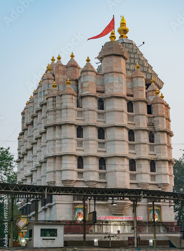 A snap of siddhivinayak temple at mumbai .