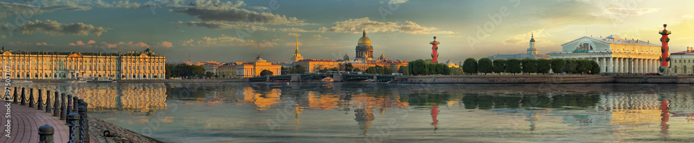 Large-format panorama of Saint Petersburg