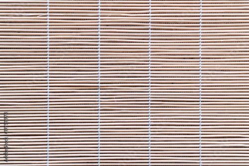 Texture mats made of young bamboo for background. Reed mat