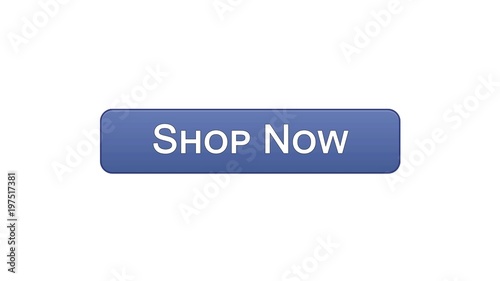 Shop now web interface button violet color, online shopping, advertisement