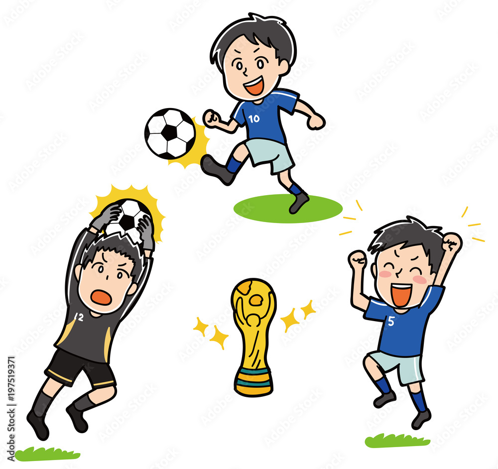 ワールドカップのイメージイラスト サッカー選手とトロフィー Stock Vector Adobe Stock ワールドカップのイメージイラスト サッカー選手とトロフィー Stock Vector Adobe Stock