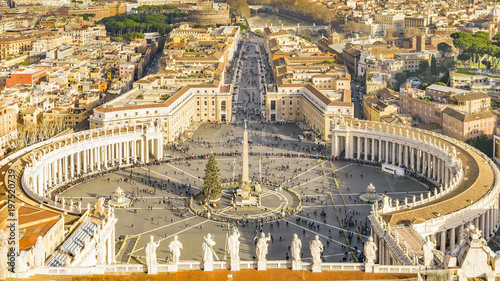 Photos Rome Aerial View from Saint Peter Basilica Viewpoint
