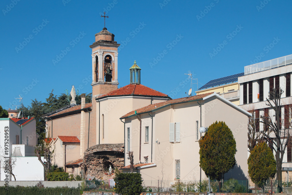 Roman Catholic Church of Santuario Madonna della Scala. San Giuliano, Rimini, Italy