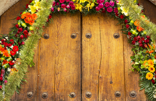Floral Archway With Copy Space