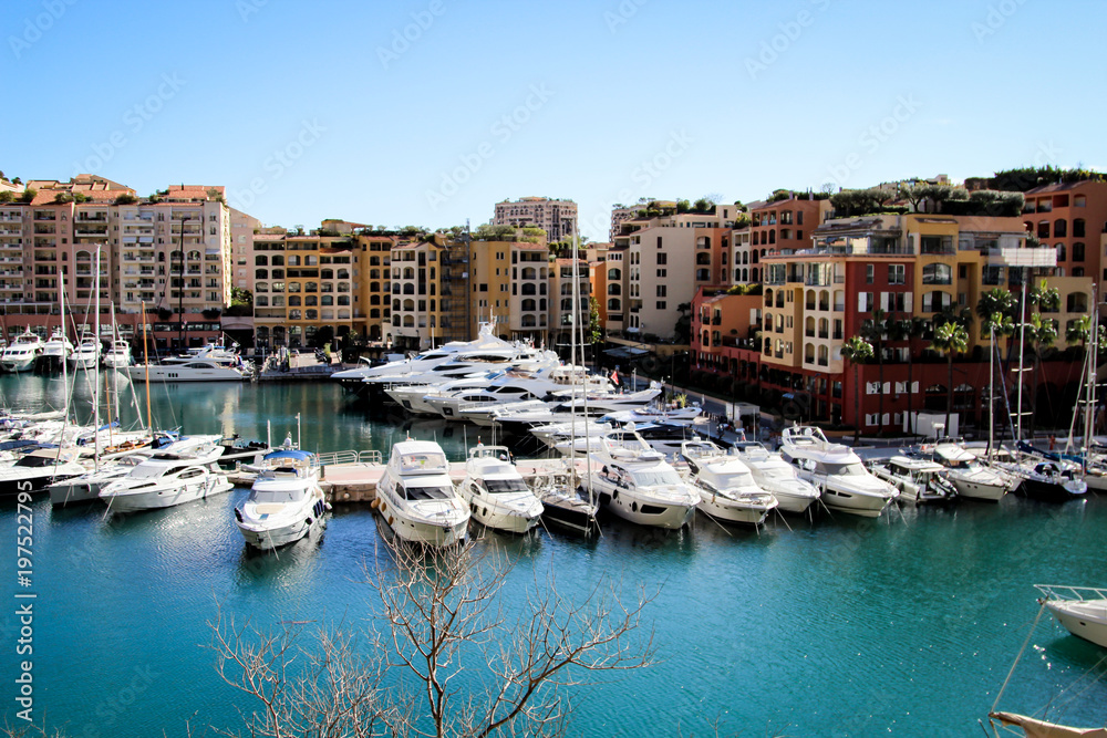 Monaco Hafen Fontvieille 