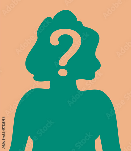 Mystery Silhouette Girl Avatar