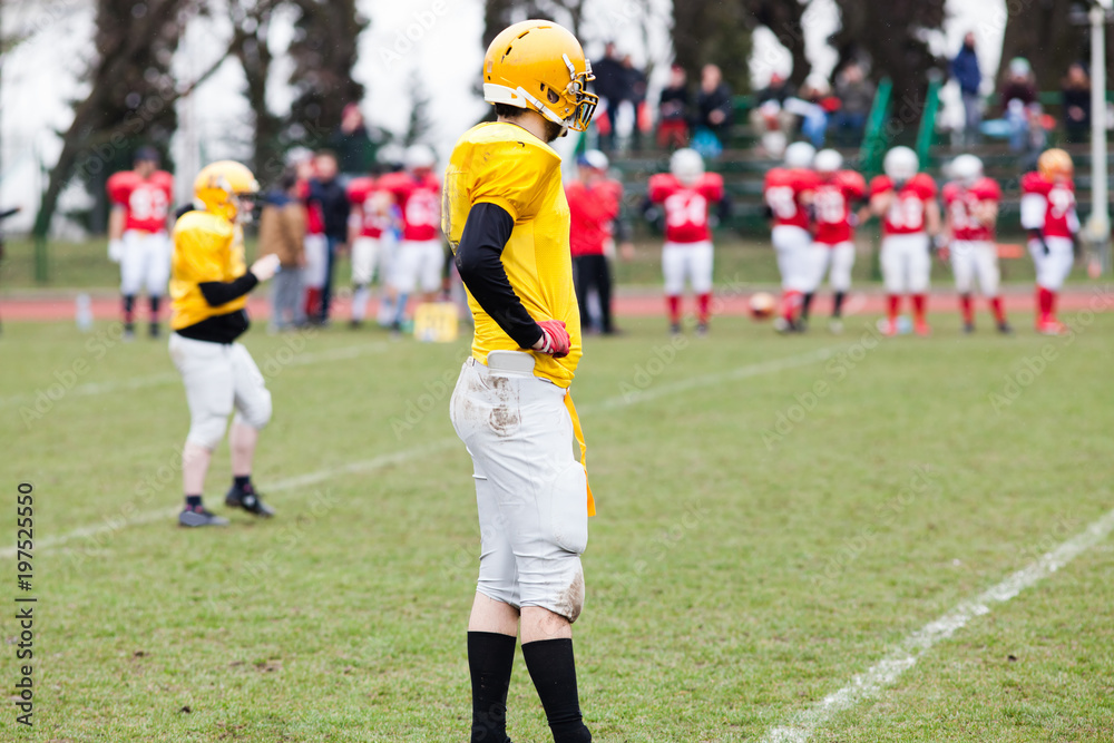 Obraz premium american football game - players in action