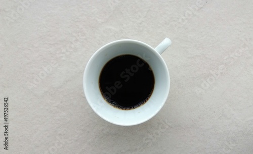 Porcelain cup with coffee