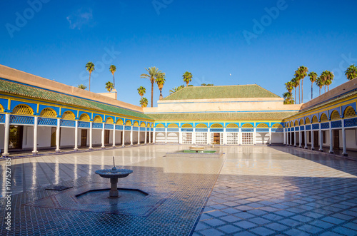 Courtyard at El Bahia Palace, Marrakech, Morocco