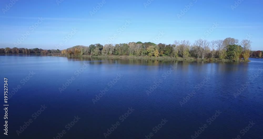 Baggersee Ingolstadt in Bavaria Germany in fall. Baggersee Ingolstadt in Bavaria Germany in fall.