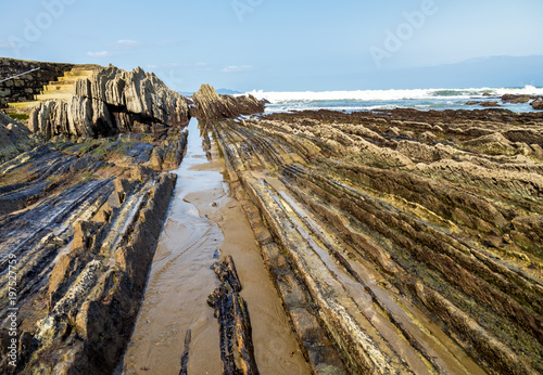 Spanien - Baskenland - Zumaia - Itzurun Flysch