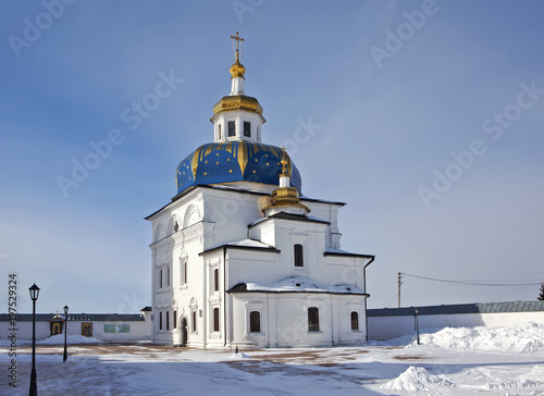 The Cathedral of the Sign. The Abalaksky Znamensky Monastery. The village of Abalak. Tyumen region. Russia photo