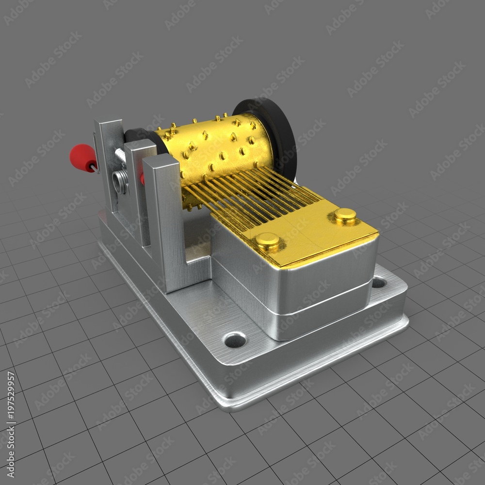 Vintage music box Stock 3D asset | Adobe Stock