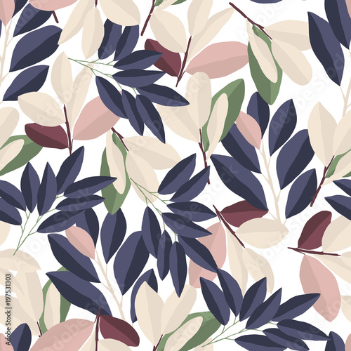 Maison de fleurs. Flowers and florals seamless pattern  7