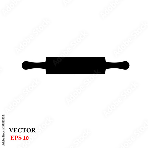 rolling pin icon. vector illustration