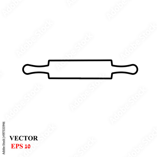 rolling pin icon. vector illustration