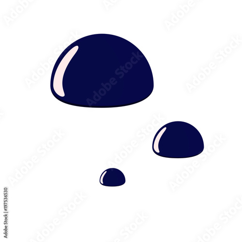 Paint drops. Vector