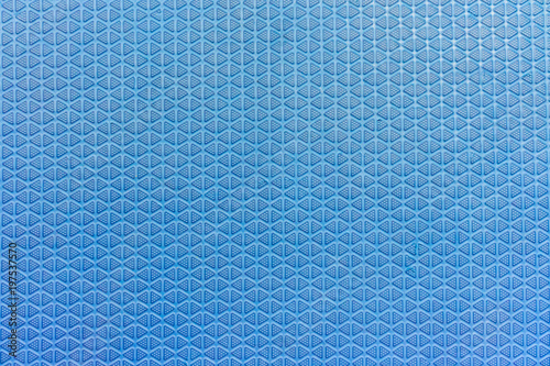 Close up of blue EVA foam sheet. Bright blue Foam mat, Floor pattern.