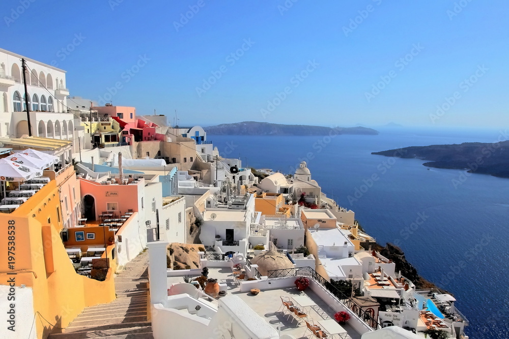 Viewfinder of santorini