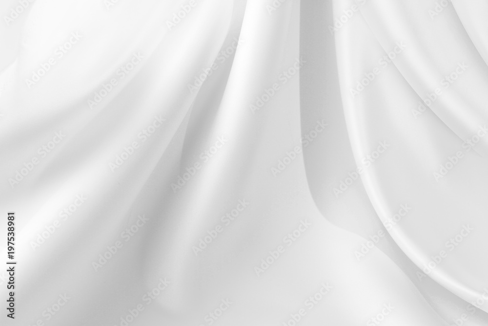 White silk fabric White silk fabric