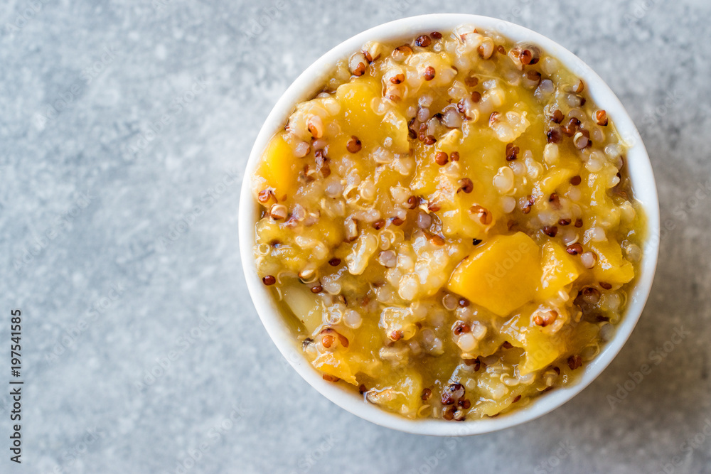 Acai Bowl / Quinoa with Tropical Fruits Mango, Papaya and Pineapple