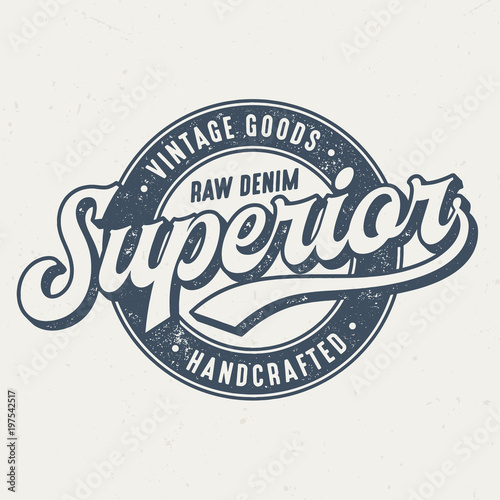 Superior Handcrafted Raw Denim - Tee Design For Print