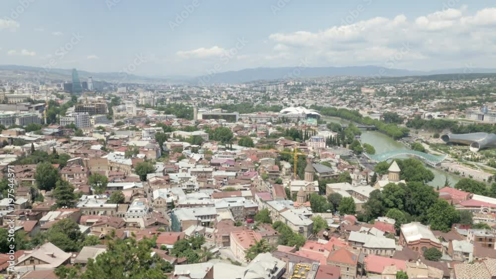 City landscape. View of the city of Tbilisi from a height - Georgia City landscape. View of the city of Tbilisi from a height - Georgia