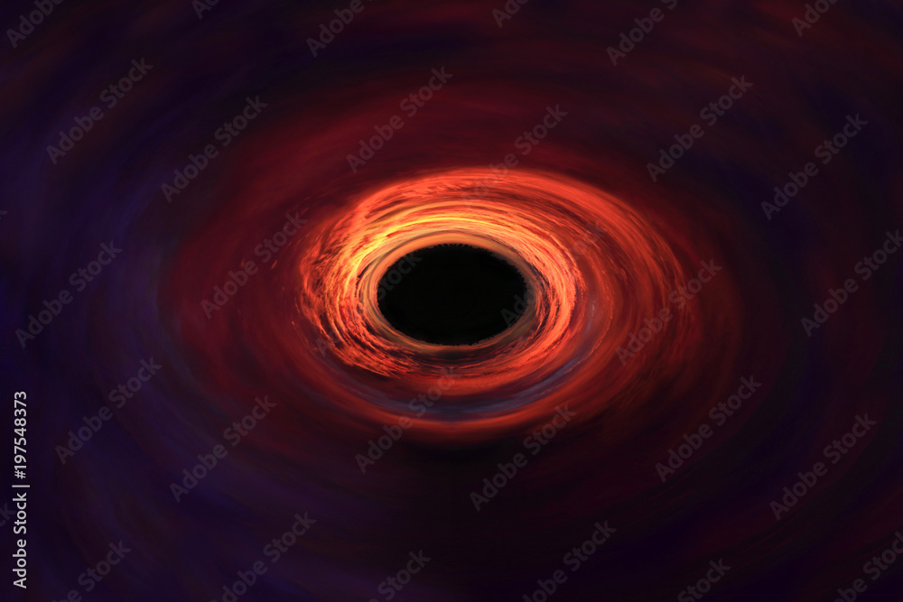 Fototapeta premium Galaktyka w kształcie spirali, rzywioł, oko cyklonu.