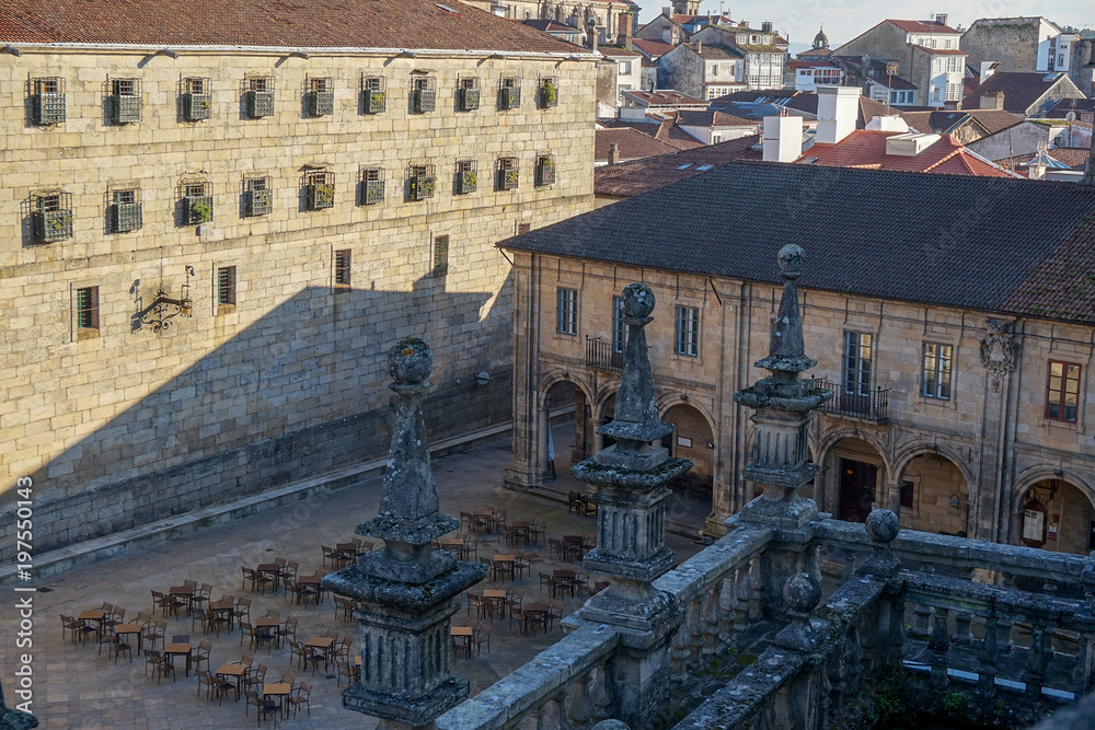 Vista desde el tejado de la Catedral de Santiago de Compostela