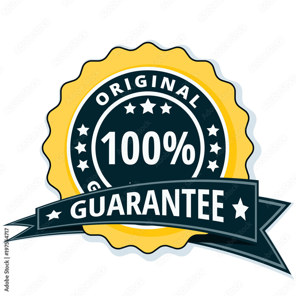 100% Original Guarantee label illustration 100% Original Guarantee label illustration