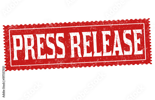 Press release grunge rubber stamp