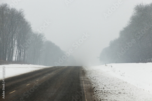 Snow in winter