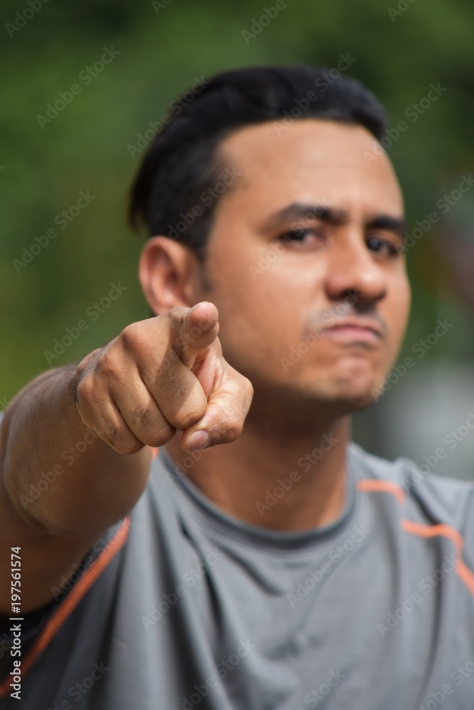 Angry Athlete Colombian Person Angry Athlete Colombian Person