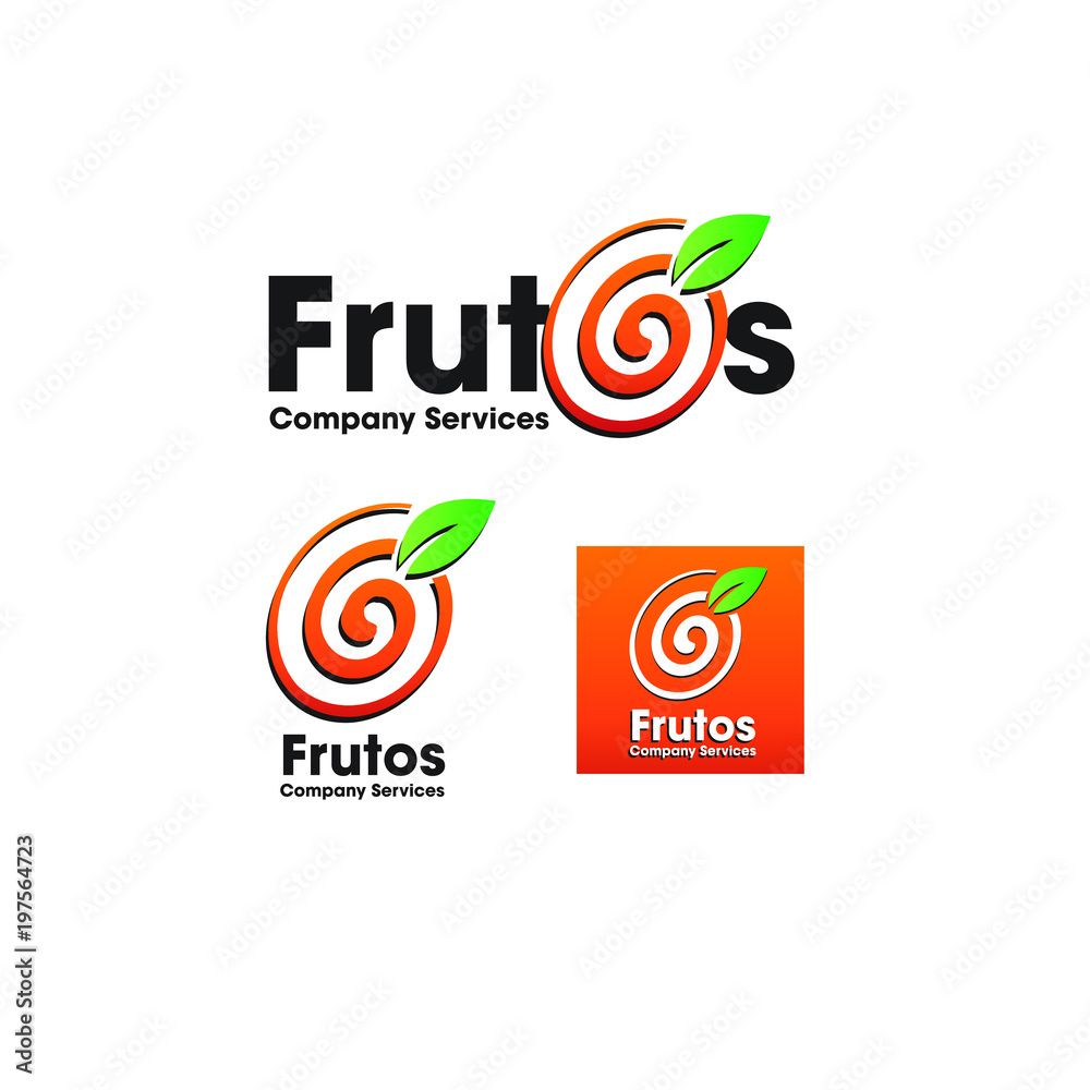 Logo Frutos, Logo jugo de frutas