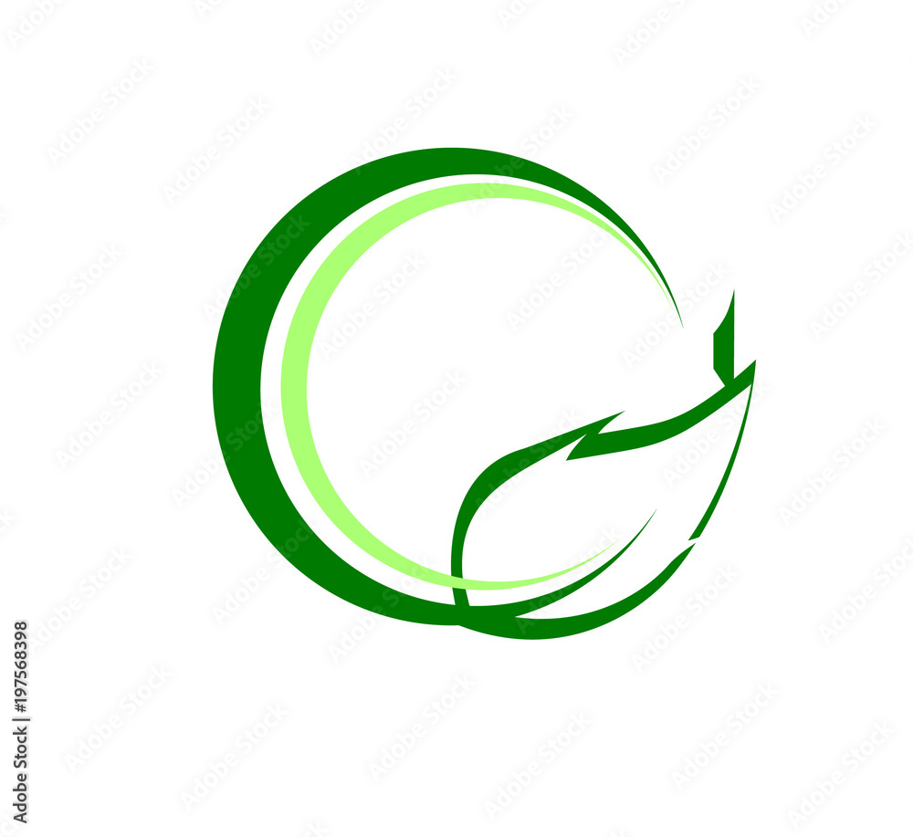 leaf logo design for nature icon or agriculture product leaf logo design for nature icon or agriculture product